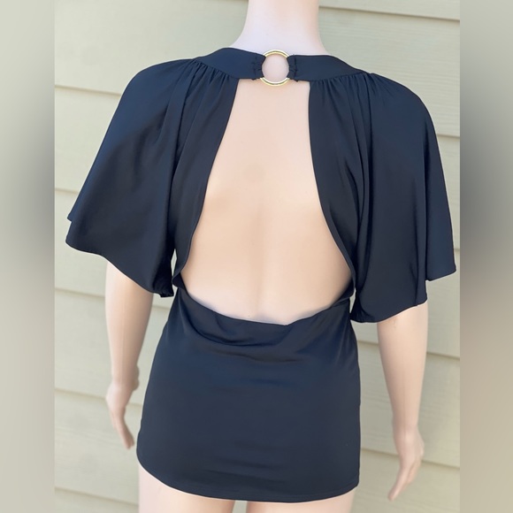 NWT Arden B Open Back Butterfly Sleeve Top - Picture 8 of 12